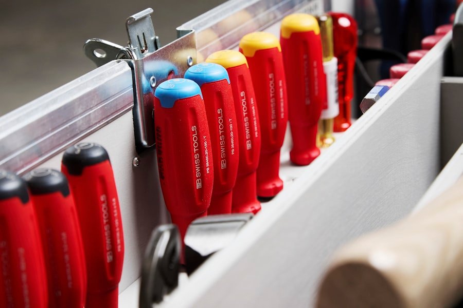 Tools organized in a toolbox, representing the trades and local service businesses this system is built for